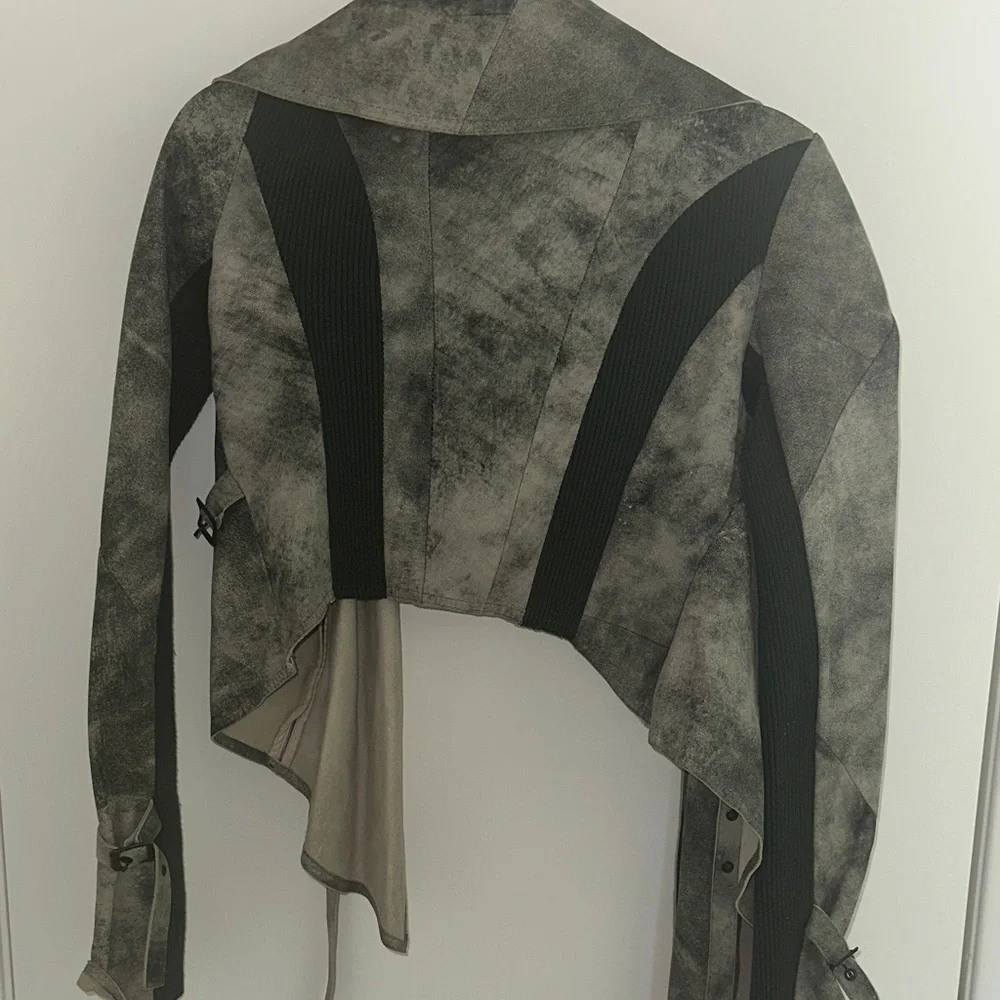 Vintage Kill City Leather Gray Women's Jacket womens‎ XS - Picture 7 of 9